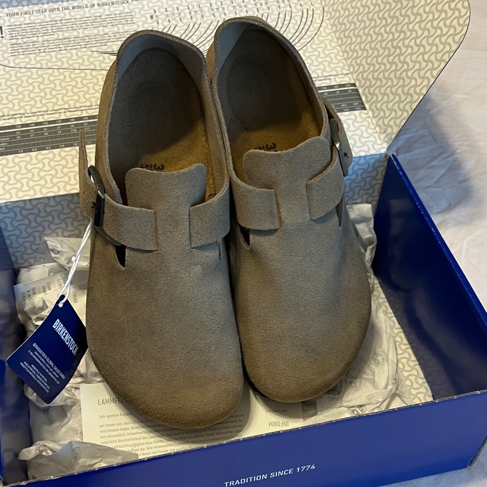 Birkenstock Stone Suede Clog Shoes London